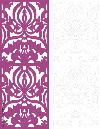Decorative panel design cnc laser cut Mashrabiya jali 