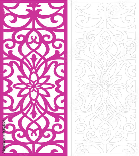 Decorative panel design cnc laser cut Mashrabiya jali 