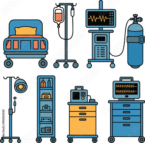 Medical equipment illustration