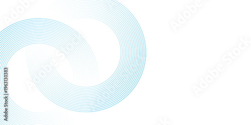 Abstract blue spiral swirl background with circular wave patterns.