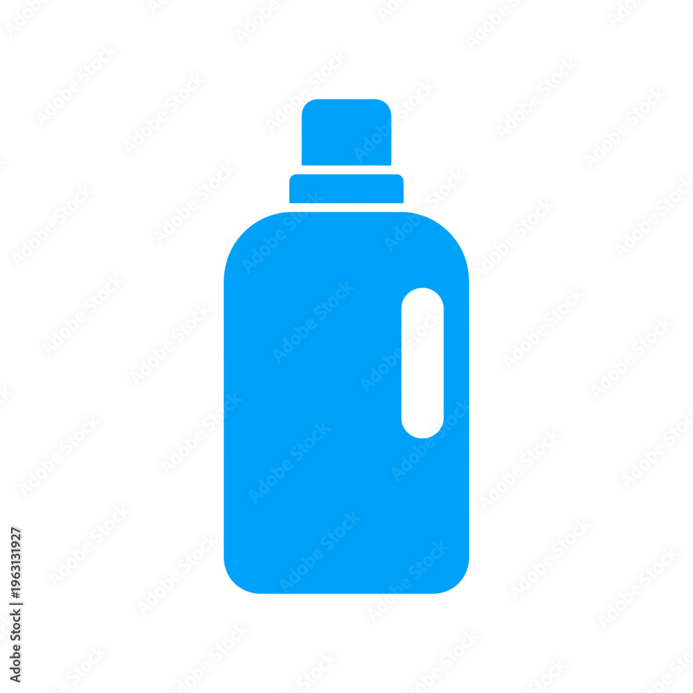 Fototapeta premium Blue plastic bottle with cap.