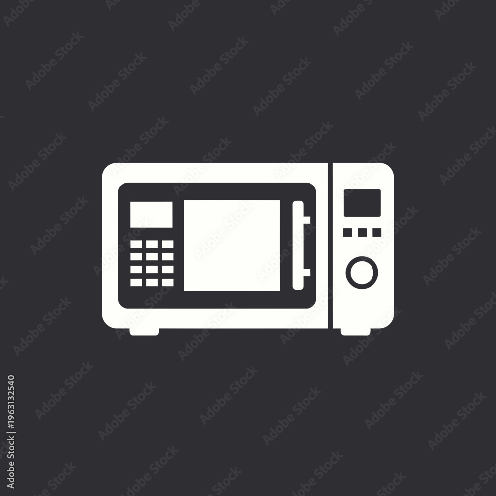 Fototapeta premium Modern microwave oven appliance.