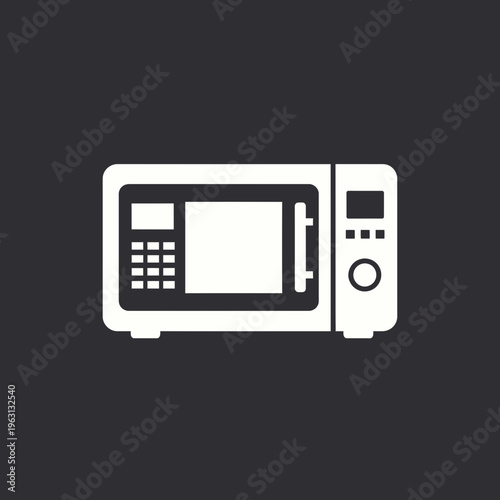 Modern microwave oven appliance.