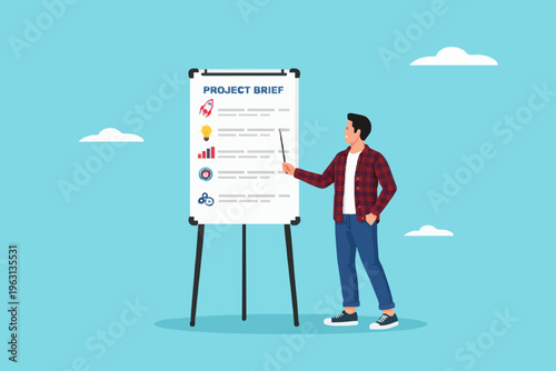 Project Plan With Young Man