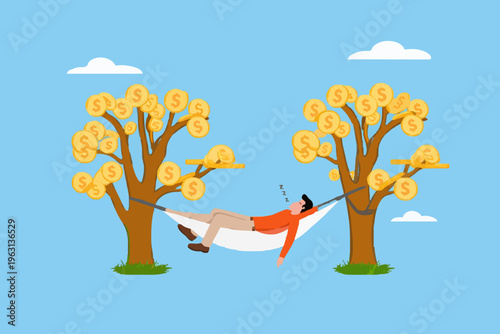 Rest and Money Concept