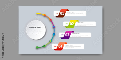 Editable infographic layout for charts, graphs, and information design, Professional infographic design that includes data visualization elements