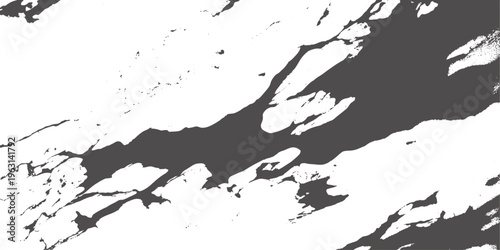 A grunge vector illustration of a black ink splat pattern featuring paint splashes and splatters on a dirty texture silhouette with a liquid drip design