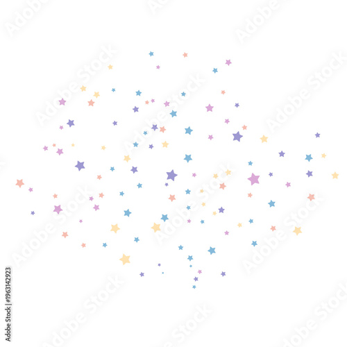 Wallpaper Mural Festive confetti of stars, vector illustration. Torontodigital.ca