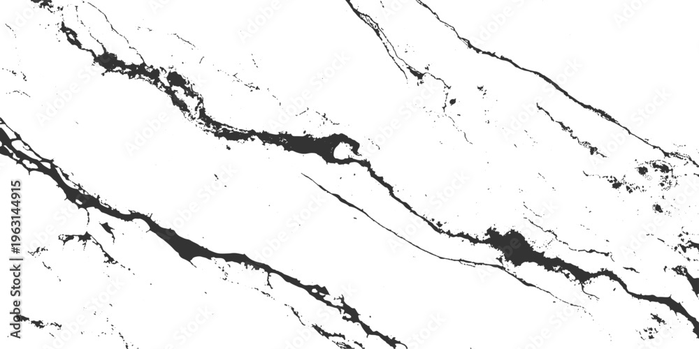 Fototapeta premium Abstract black and white grunge background featuring a 3d ink splash with liquid paint drops and a textured wave pattern on a dirty paper vector illustration
