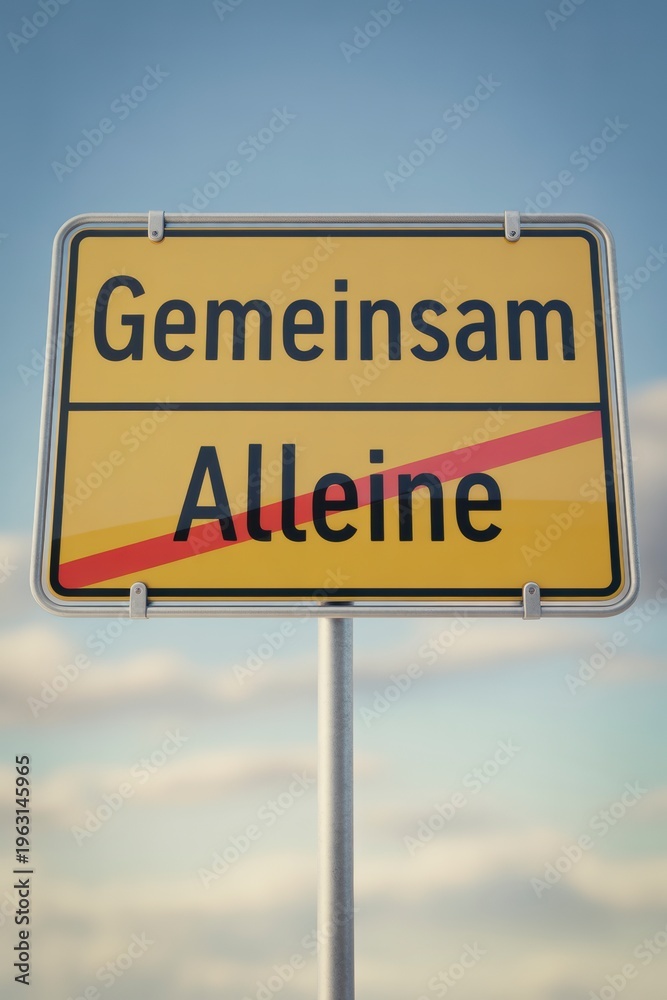 Obraz premium Together Versus Isolation