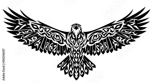 Celtic Eagle Tattoo Design.