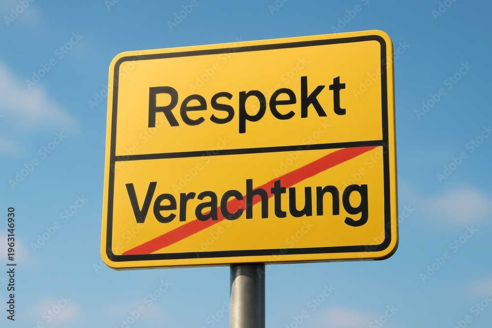 Obraz premium Respect Over Contempt