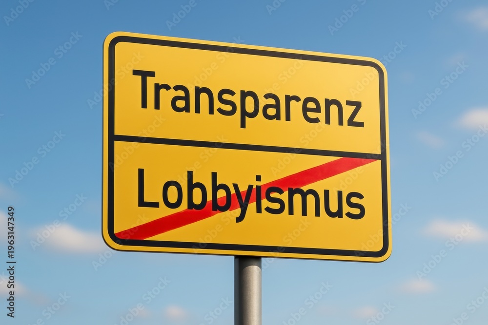 Obraz premium Transparency Over Lobbying