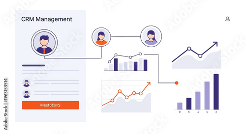 Business CRM Management System Dashboard.