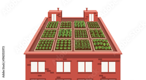 Roof garden on a building.