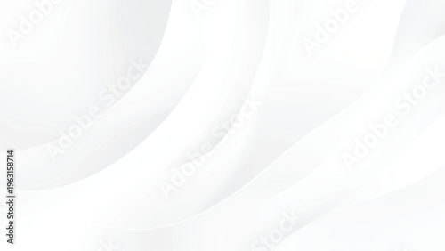 White abstract background with curved lines and smooth shapes for design and texture modern minimalist wallpaper