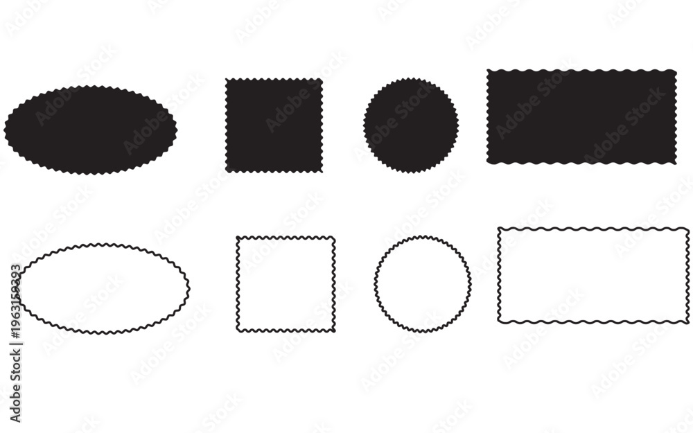 Fototapeta premium Geometric shapes comparison