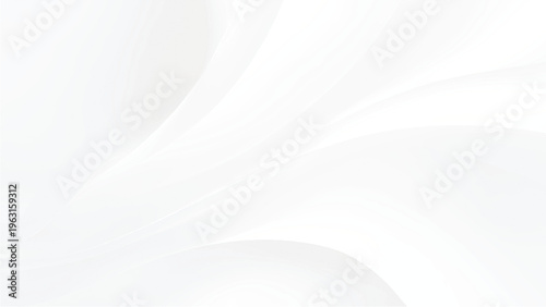 Abstract white background with smooth curved shapes and lines for graphic design and layouts clean minimalist texture