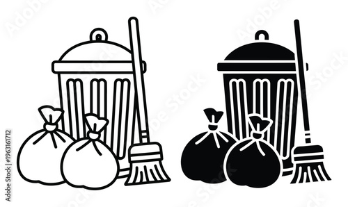 Cleaning Supplies Vector Illustration