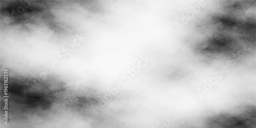 Abstract dark mist and white smoke texture create a motion cloudscape against a black space background