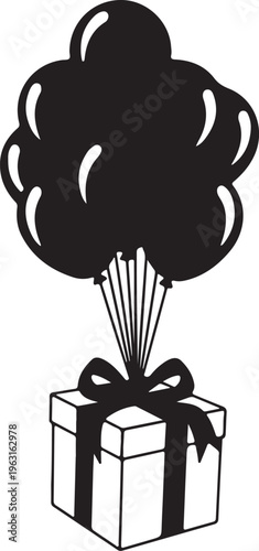 Present gift box icon. Vector isolated elements. Christmas gift icon illustration vector symbol. Surprise present linear design. Stock vector.