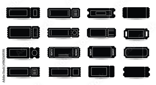 Assorted black and white icons of various usb flash drive designs
