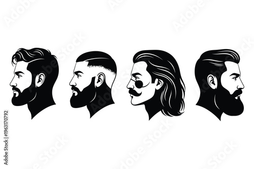 Bearded man hairstyles: modern male grooming styles