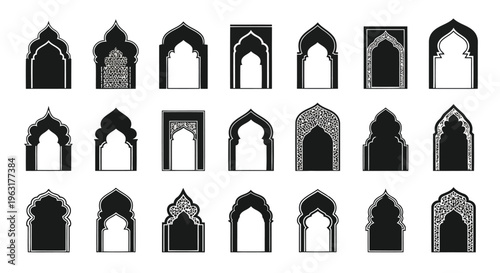 Historical architectural styles of arches displayed in a comparative layout