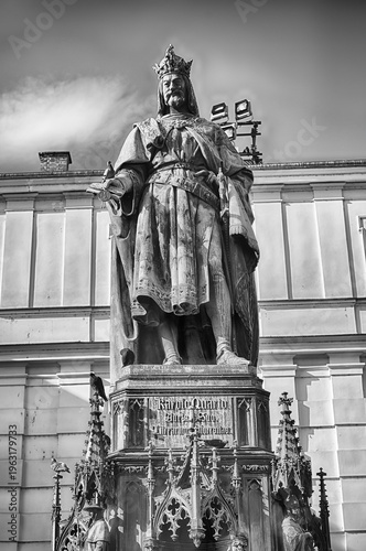 Statue of Charles IV in Prague, Czech Republic