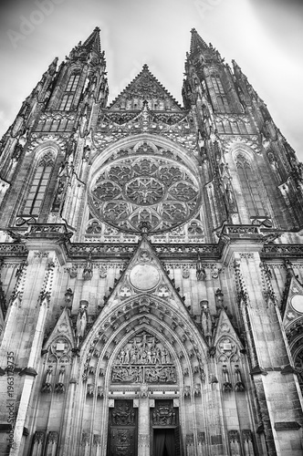 St. Vitus Cathedral showing off its impressive gothic architecture, Prague