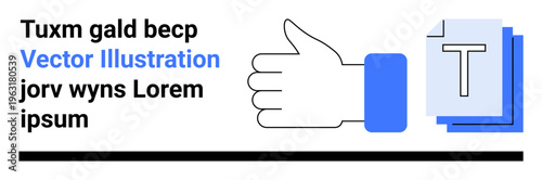Business approval, positive feedback, document processing, digital communication, teamwork, motivation. Thumb gesture and stacked documents. Approval and positive feedback concept