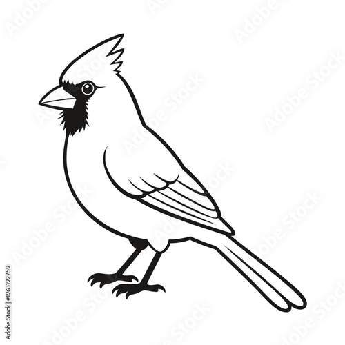 cardinal mascot logo design vector template