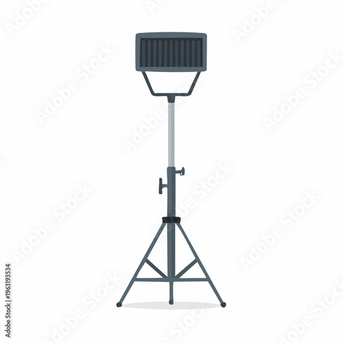 portable adjustable led floodlight on tripod stand