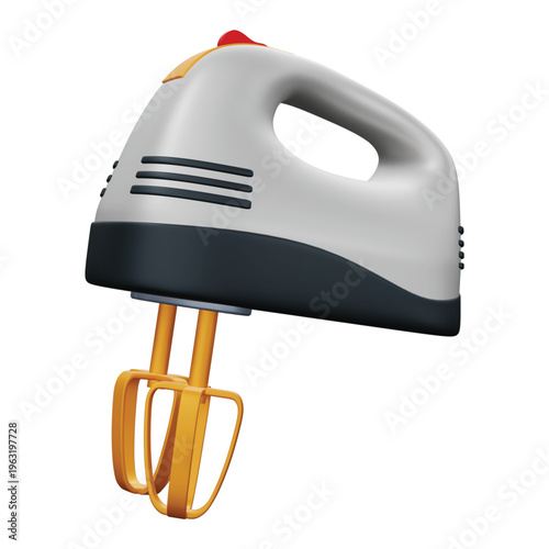 Electric Mixer 3d rendering icon.