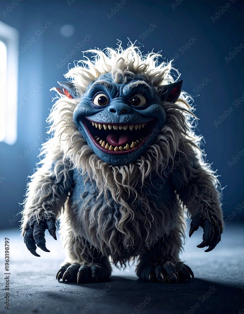 Obraz premium little cheerful monster 