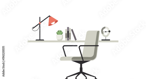 Modern Office Chair with Black Frame.