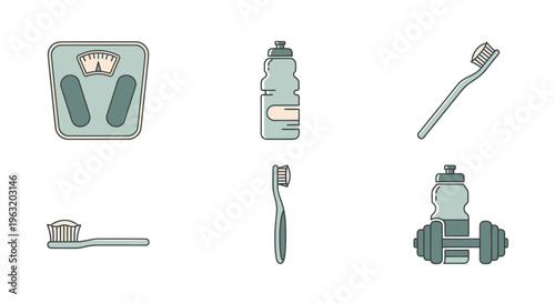 Toothbrushes and toothpaste dental care.