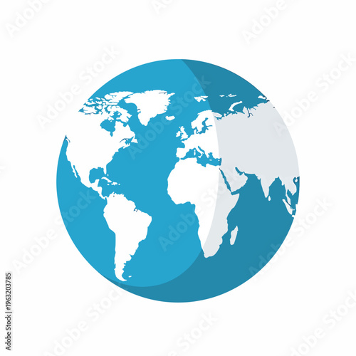 Globe Icon World Map Earth Symbol
