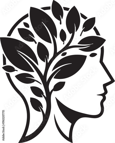 Mind Growth and Mental Health Wellness Conceptual Vector