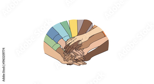 Colorful makeup palette with brushes.