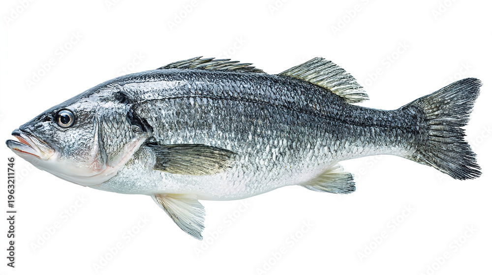 Obraz premium salmon fish isolated on white background