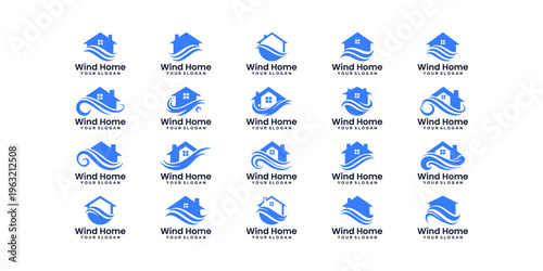 Minimalist resident logo collection for housing, apartment, and neighborhood projects.