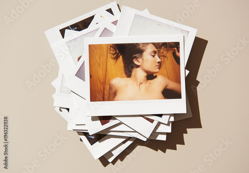 Stacked Photo Polaroid Mockup