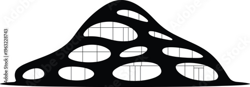 cheese, cheese wedge, black silhouette, white background, holes, grid pattern, dairy product, food, black and white, black, silhouette, Black silhouette of a cheese wedge with holes white background