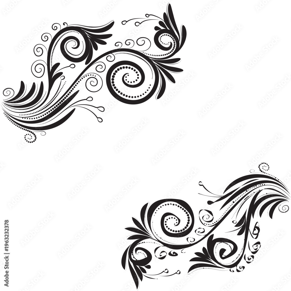 Fototapeta premium Beautiful decorative floral background