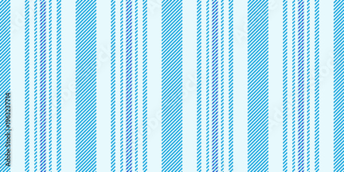 Advertising textile stripe vertical, choose pattern background seamless. Tough lines fabric texture vector in light and cyan colors.