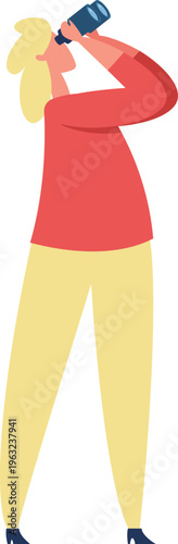 Person looking through binoculars searching for future opportunities