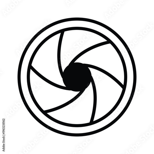 Camera Lens Vector icon which can easily modify or edit