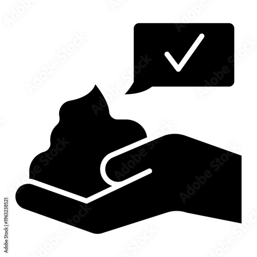 Clean Hands After Washing with Soap Foam Icon