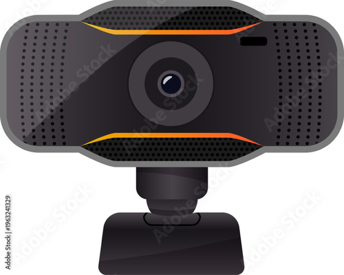Webcam with microphone for video conferencing and online communication